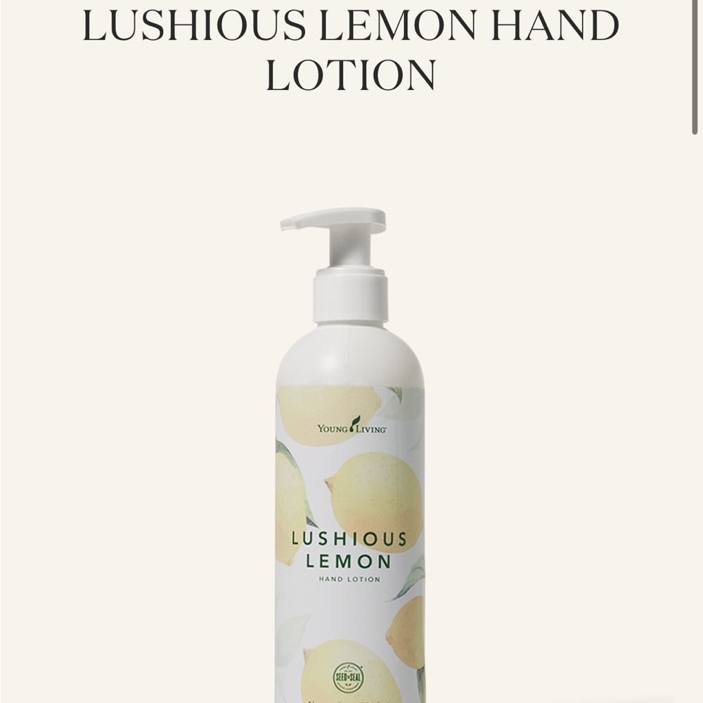 Young Living Lushious Lemon Hand Lotion - White and Yellow